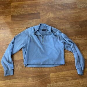 Blue Quarter-Zip Pullover